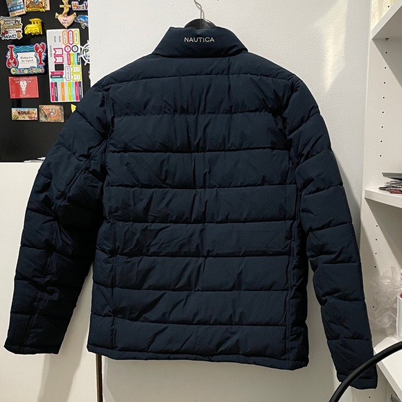 Nautica Men's Large Navy Quilted Puffer Jacket - Picture 2 of 12